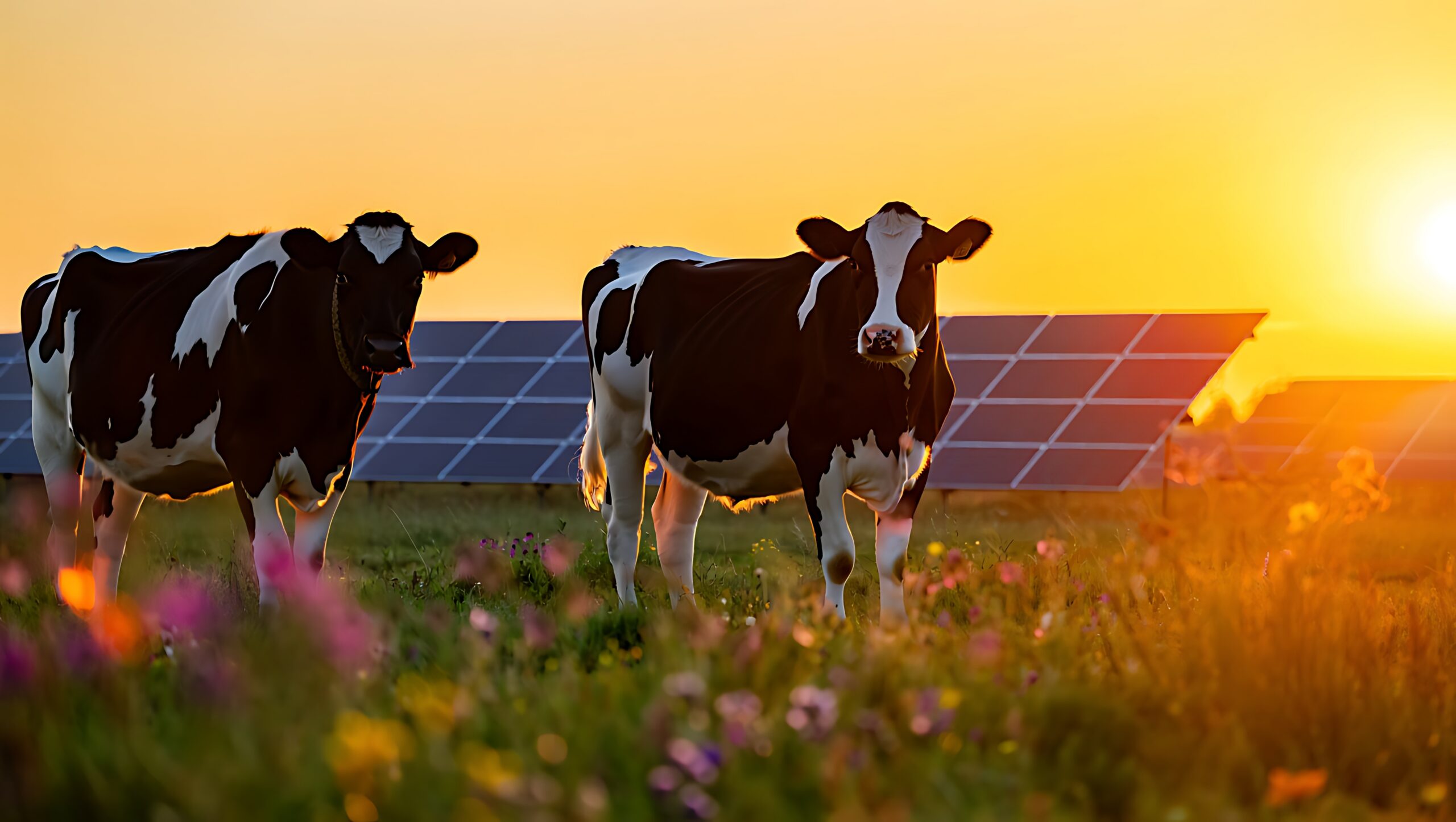 Freiflächen-Photovoltaik auf einer landwirtschaftlichen Fläche